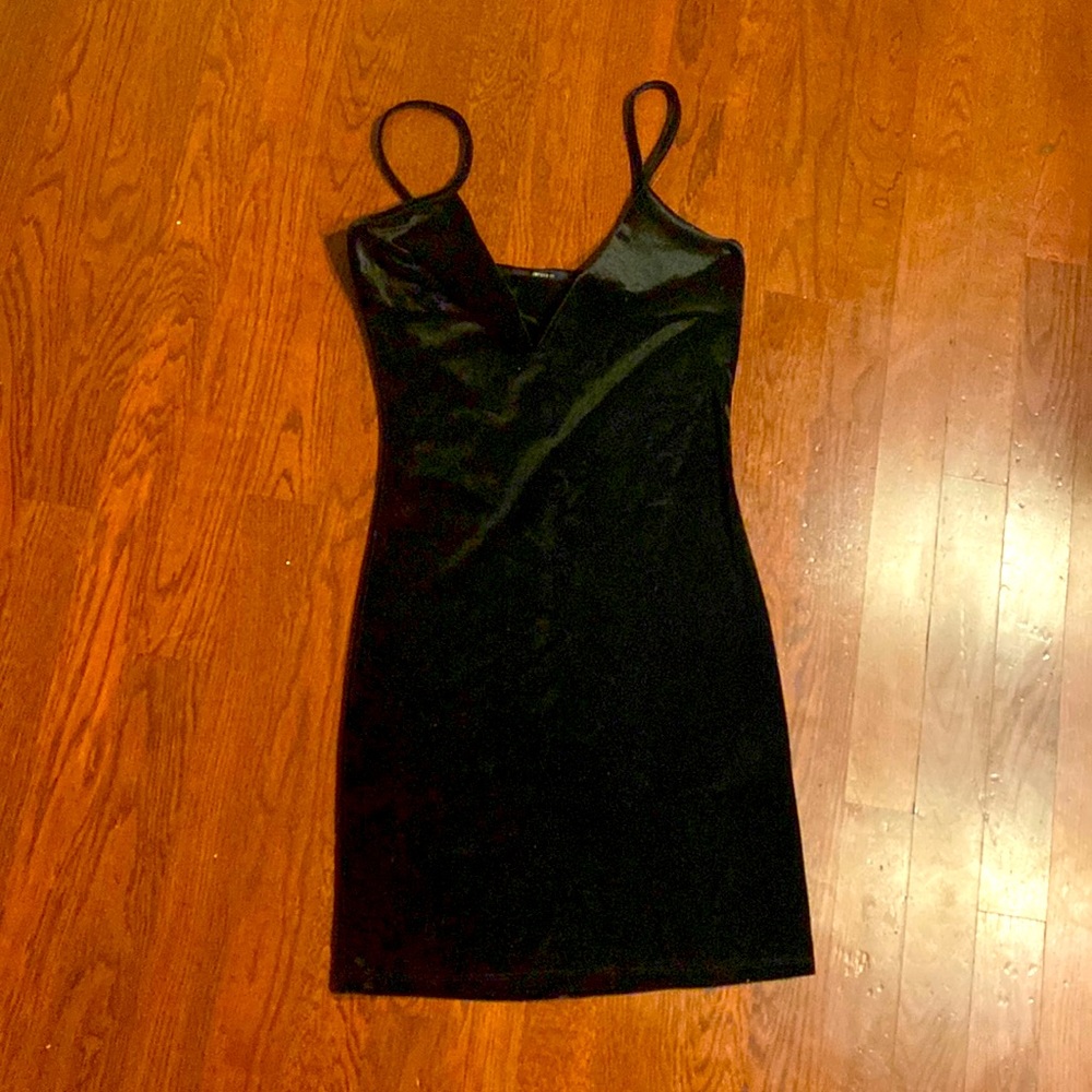 Velvet Strappy Mini Dress